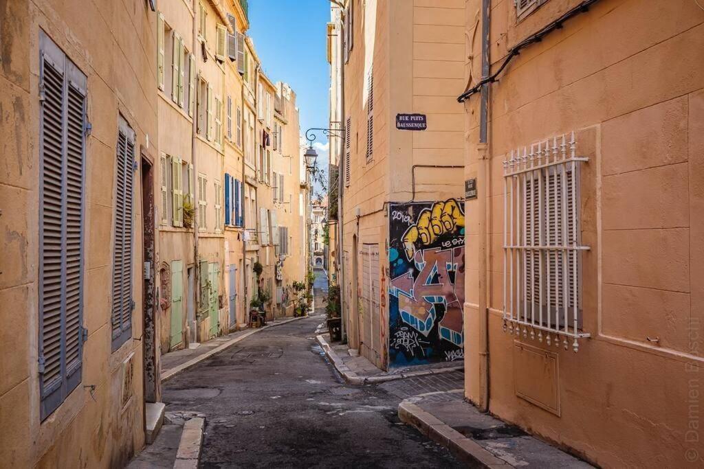 Appartement 5*, Climatise, Avec Terrasse Au Quartier Le Panier Marseille Eksteriør bilde